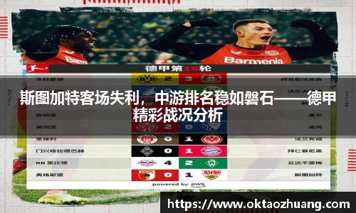 斯图加特客场失利，中游排名稳如磐石——德甲精彩战况分析
