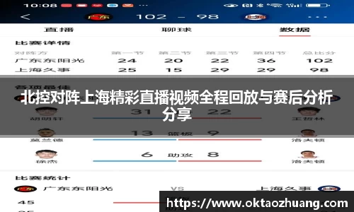 北控对阵上海精彩直播视频全程回放与赛后分析分享